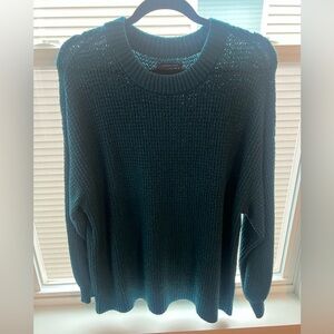 American Eagle Outfitters Dark Teal Crew Neck Sweater